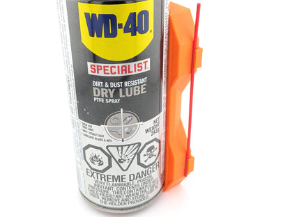 Magnetic Aerosol Can Holder with Straw Storage