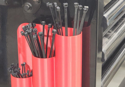 Zip Tie Holder - Magnetic or Wall Mount  - For Toolbox, Garage, Workshop and Craft Space.