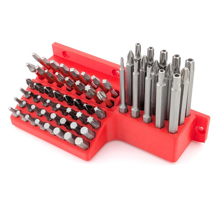 Screwdriver Hex Bit Storage - Wall mountable - Holds 60+ bits!