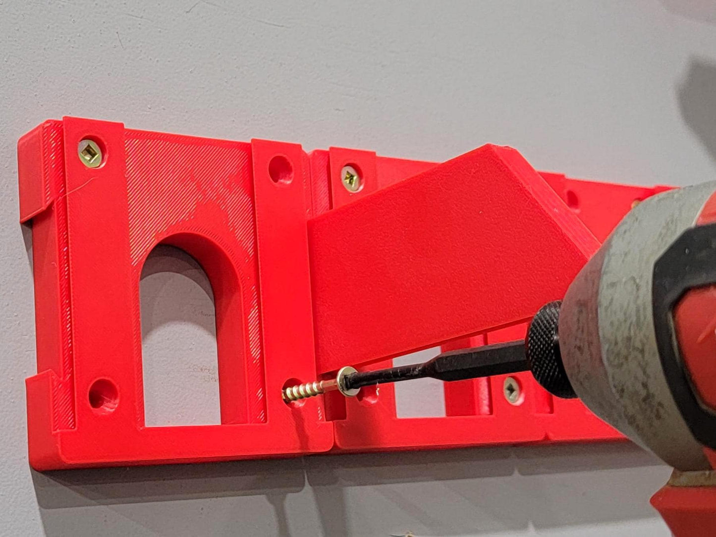 Power Drill & Impact Driver Wall Mount: Universal Garage Tool Organizer