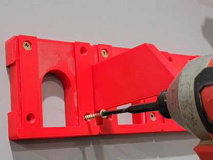 Power Drill & Impact Driver Wall Mount: Universal Garage Tool Organizer