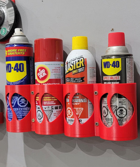 Aerosol Spray Can Holder - Wall Mount