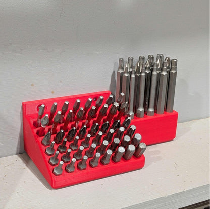 Screwdriver Hex Bit Storage - Wall mountable - Holds 60+ bits!