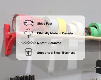 Tape Storage Rack Wall Mounted - Organize your tape rolls!