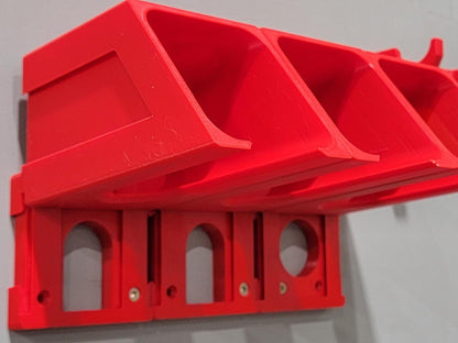 Power Drill & Impact Driver Wall Mount: Universal Garage Tool Organizer