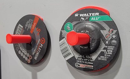 Grinder Abrasive Disc Tool Wall Storage (2-pack)