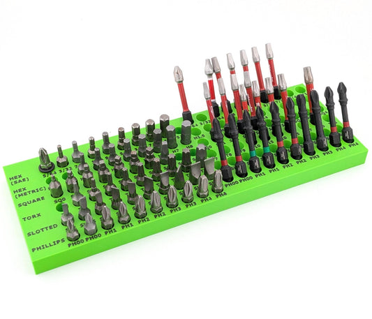 Screwdriver Hex Bit Storage - Fits 2" Deep Toolbox Drawers