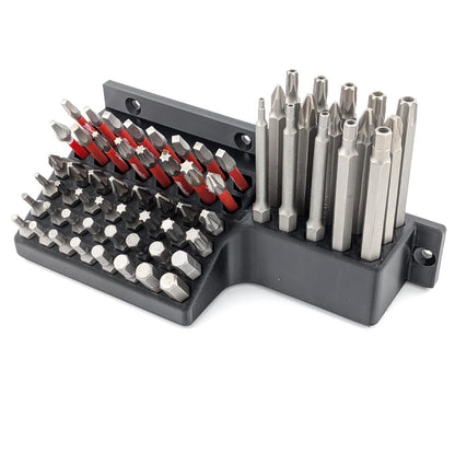 Screwdriver Hex Bit Storage - Wall mountable - Holds 60+ bits!