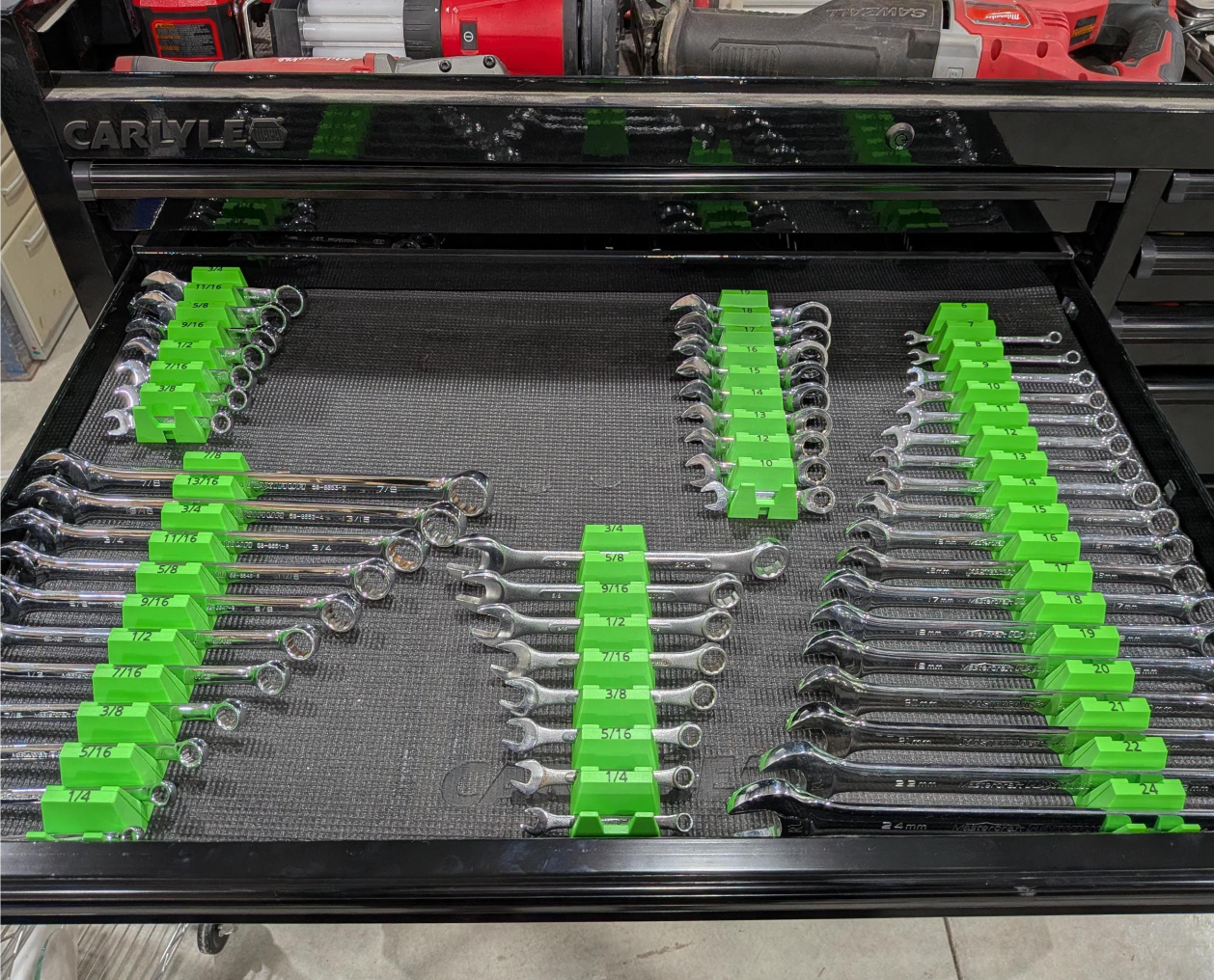 Wrench Modular Magnetic Organizers - SAE or Metric