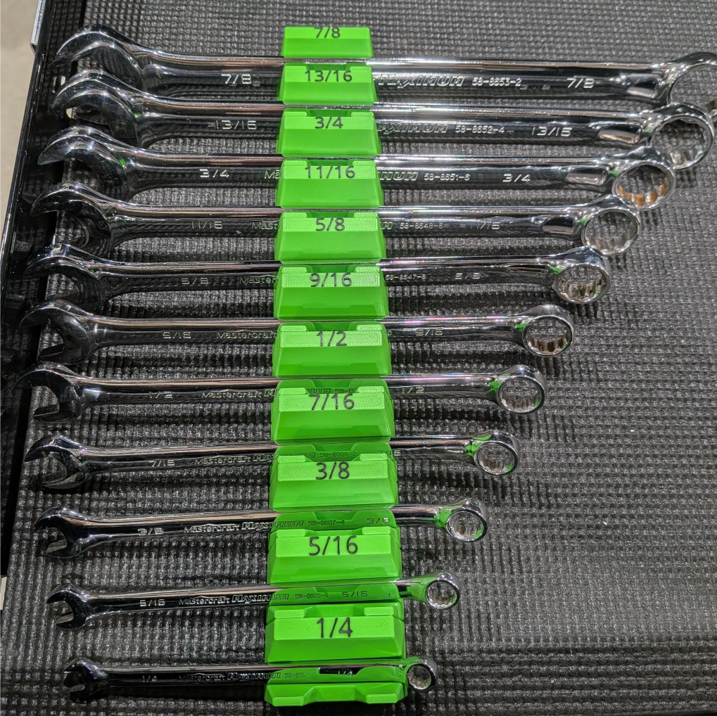 Wrench Modular Magnetic Organizers - SAE or Metric