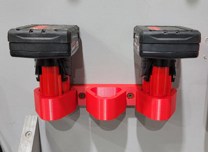 Milwaukee M12 Battery Holder - Wall mount your batteries - 3-pack