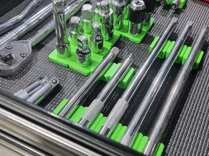 Magnetic Socket Extension Organizers 12-pack! - Modular Toolbox Organizer