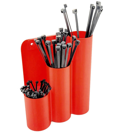 Zip Tie Holder - Magnetic or Wall Mount  - For Toolbox, Garage, Workshop and Craft Space.