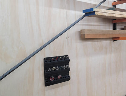 Wall Mounted Router Bit Holder – Organizes Router Bits, Rotary Burrs and Rasps