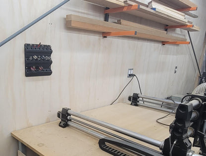 Wall Mounted Router Bit Holder – Organizes Router Bits, Rotary Burrs and Rasps