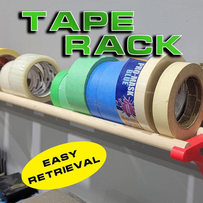 Tape Storage Rack Wall Mounted - Organize your tape rolls!