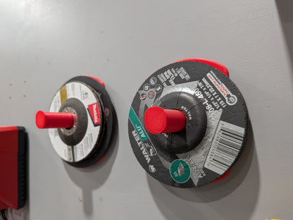 Grinder Abrasive Disc Tool Wall Storage (2-pack)