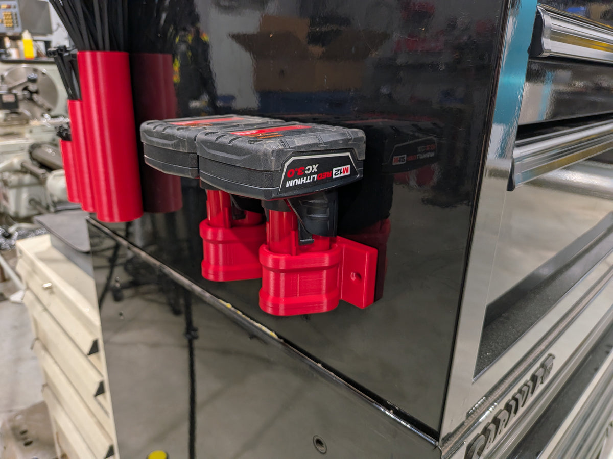 Magnetic Milwaukee M12 Battery Holder